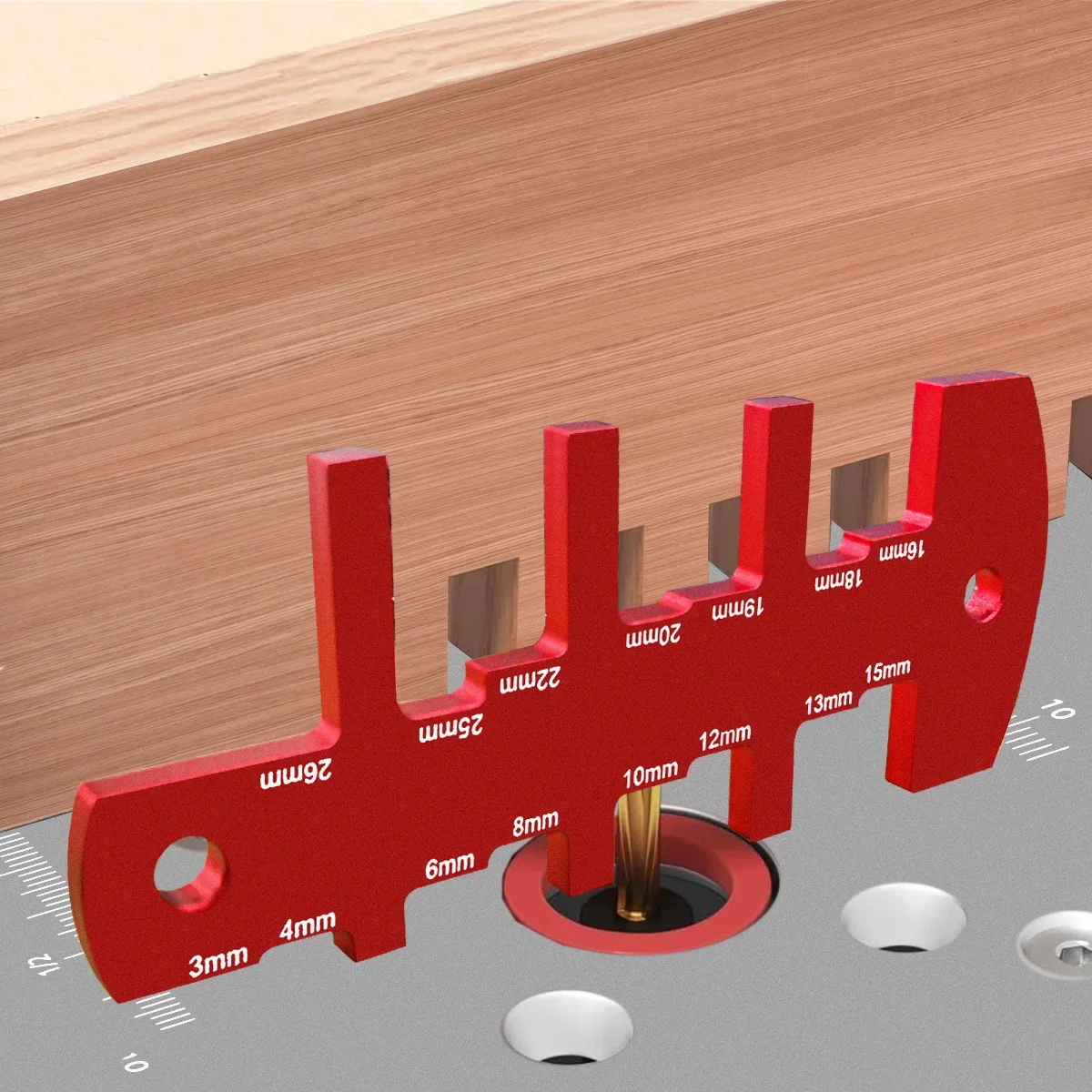 Table Saw Height Gauge, Aluminum Router Depth Gauge Tool for Router Table, Measuring Tools Setup Cutting Blade From 3 To 26mm