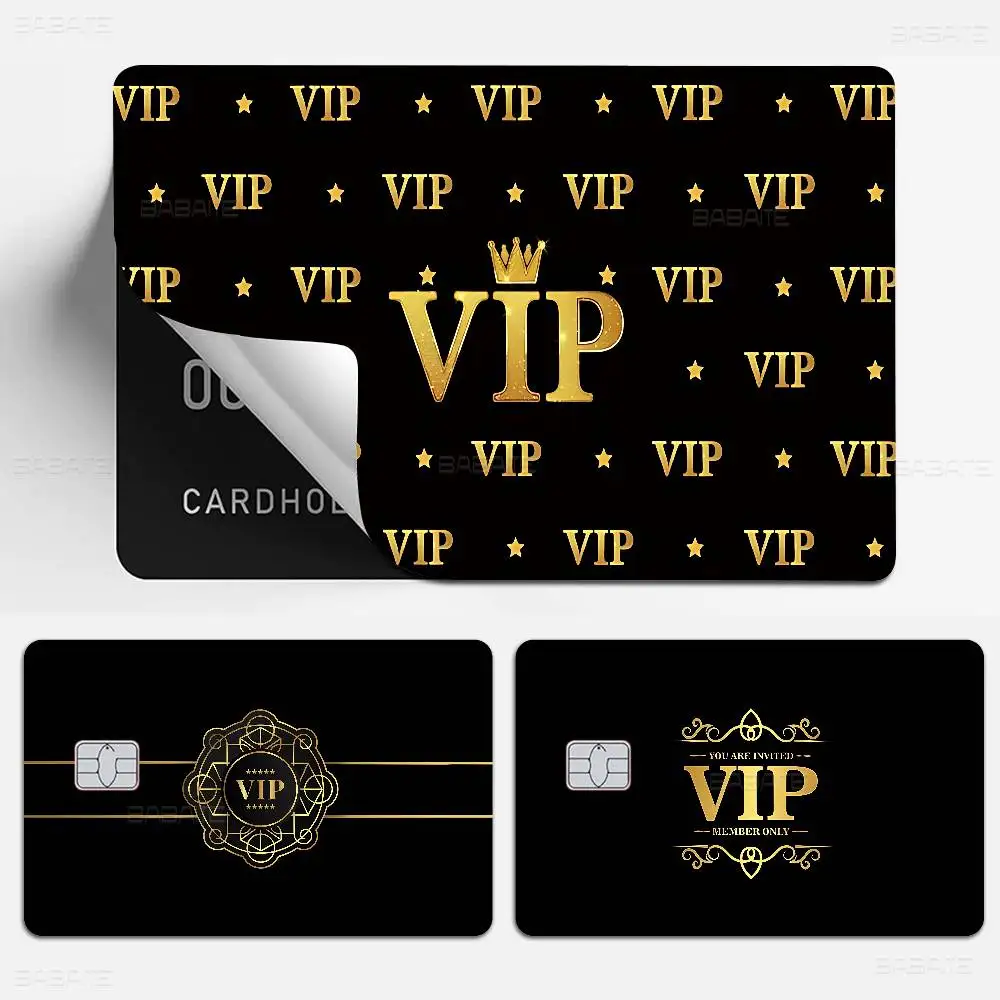 Laser VIP Anime Film Skin Sticker Tape For Bank Credit Debit Card Personalized Credit Card Protection Stickers