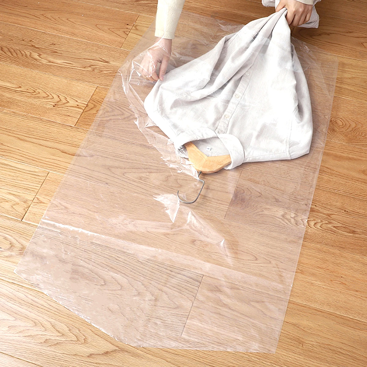 

10 Pcs Dust Jacket Clothes Cover Garment Bags for Travel Suit Organizer Transparent Clothing