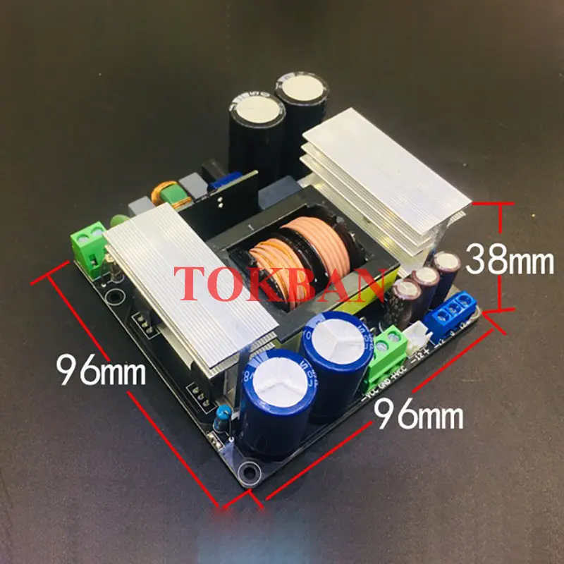 Tokban 700w LLC amplificateur carte d'alimentation à découpage double tension de sortie +-30v-80v pour bricolage amplificateur Audio AC200-240V