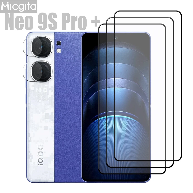 New Upgrade Tempered Glass For VIVO IQOO Neo 9S Pro Plus Screen Protector Anti-Scratch and Soft Fiber Lens film