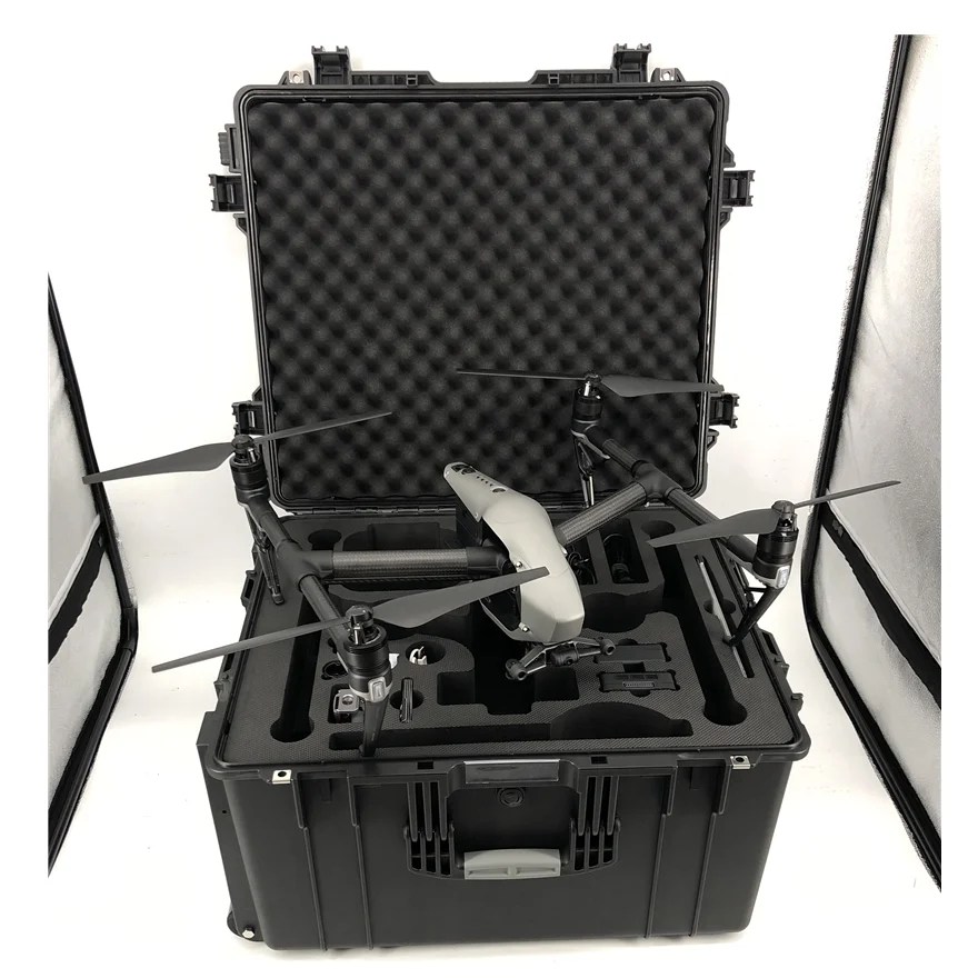 

D6940 Manufacturer wholesale hard plastic tool case cuntom form with waterproof drone inspire 2 case