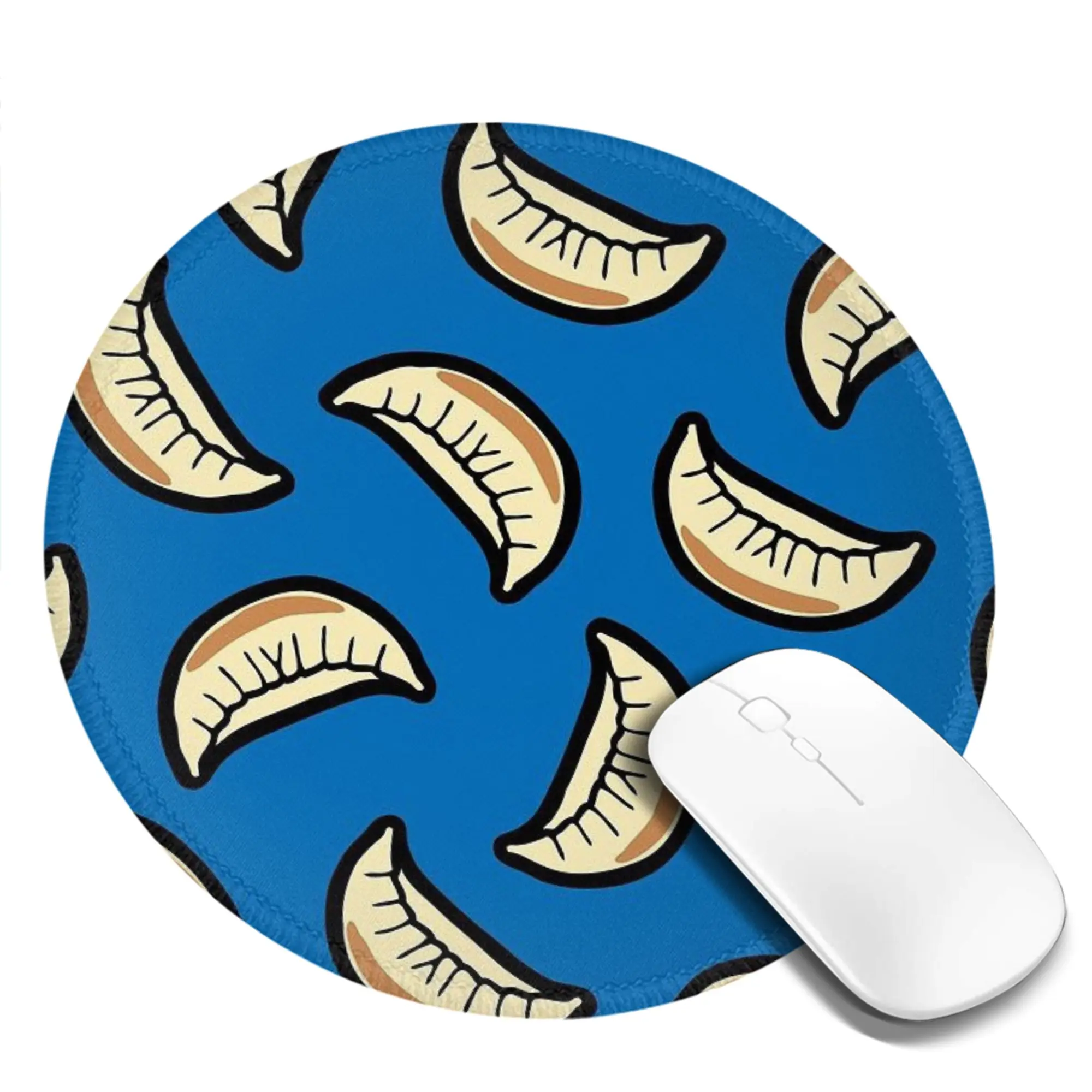 Gyoza Dumpling Pattern Mouse Pad Computer Keyboard Mouse Mat Gamer PC Laptop Desk Mat Office Accessories Table Mats
