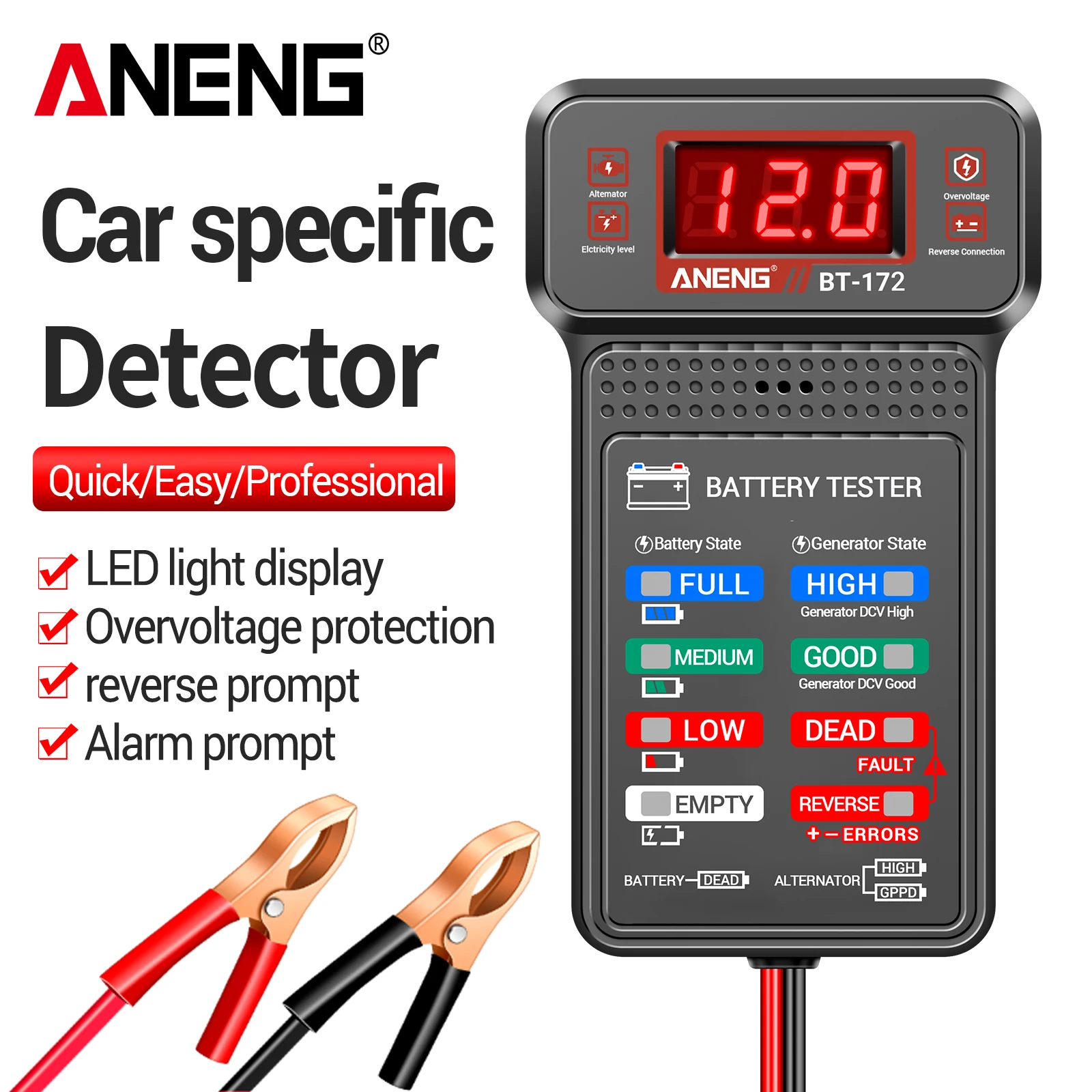 

ANENG BT172 Измеритель напряжения и тока с автоматическим отключением и защитой от перегрева, простое управление, портативный тестер для электриков и ремонта