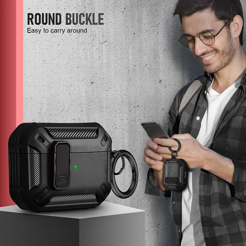 Funda para Auriculares Airpods Pro 2 3 de Apple, Cubierta de Lujo a Prueba de Golpes Tipo Llavero, Accesorios, 2021