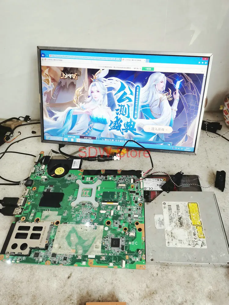 DAUP6DMB6C0 For HP PAVILION DV6 DV6-2000 Laptop Motherboard 580978-001 580978-501 Mainboard Free CPU HM55 DDR3