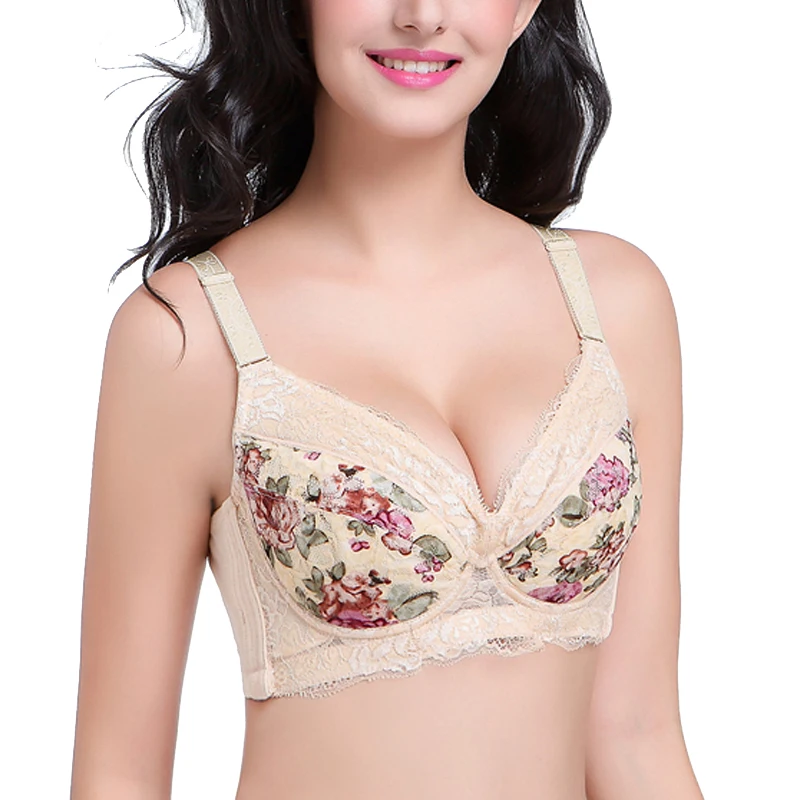 Drop Ship Womens Full Coverage Lightly Padded Underwire Adjustable Push Up Bra 34 36 38 40 42 44 46 48 B C D E F