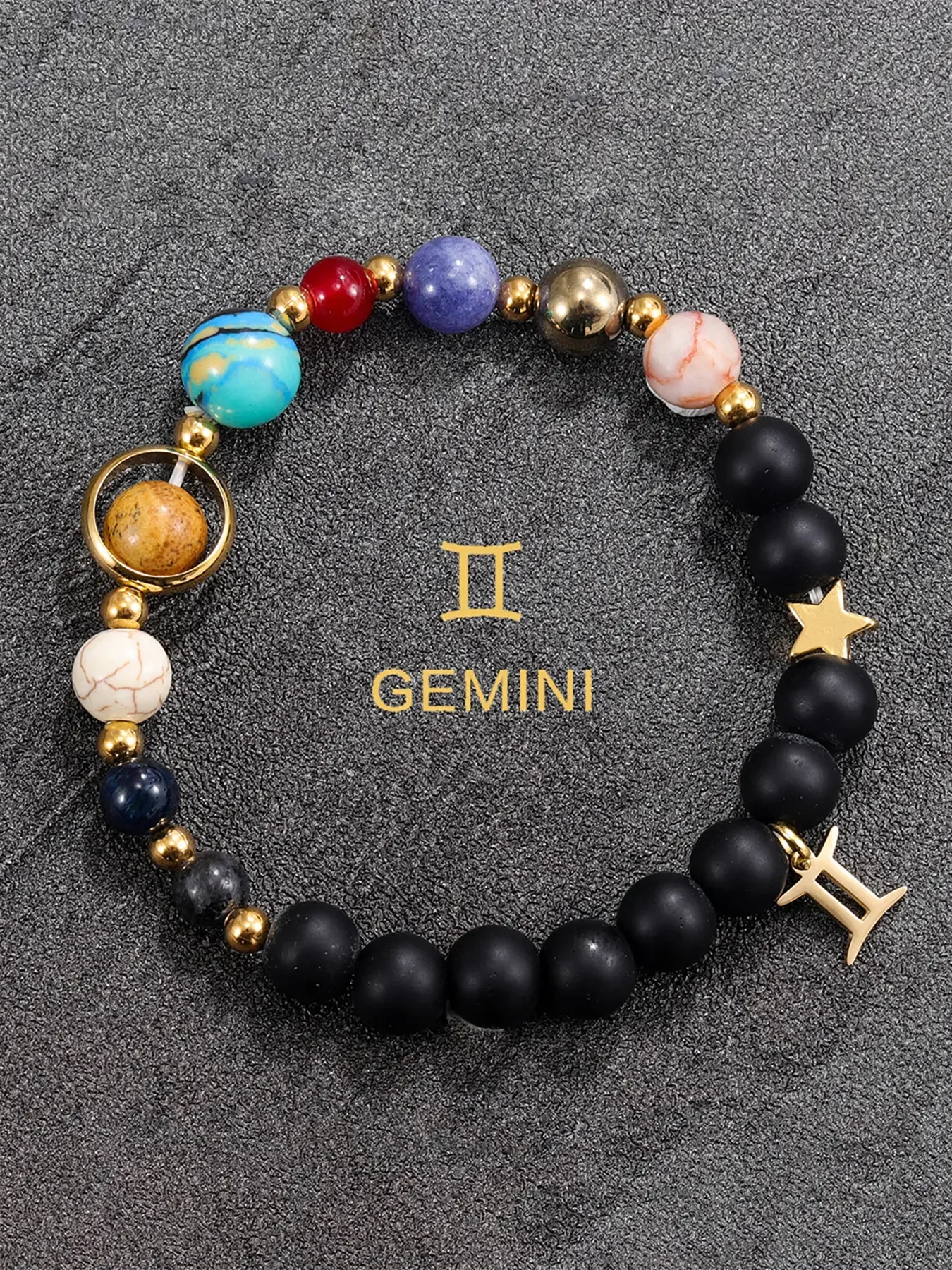 Men Accessories Ideas - سوار كريستالي فاخر مزين بالخرز من
