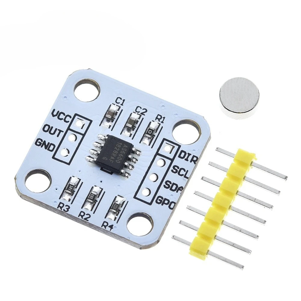 1/3PCS AS5600 magnetic encoder magnetic induction angle measurement sensor module 12 bit high-precision suitable for aduino
