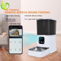 Automatic Pet Feeder With Camera Pet Automatic Feeder Phone Remote Control 6l Capacity Wifi Connection Smart Pet Feeder