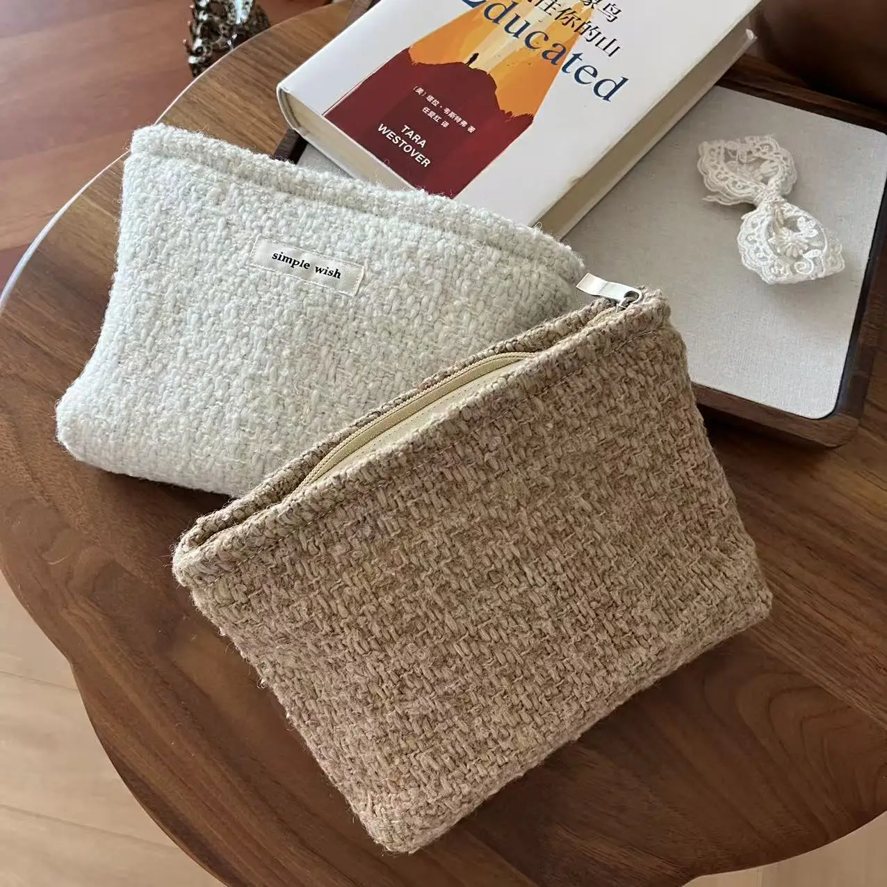 Vintage Women's Makeup Bag Large Capacity Travel Organizer Storage Toiletry Bag Clutch Cosmetic Bag