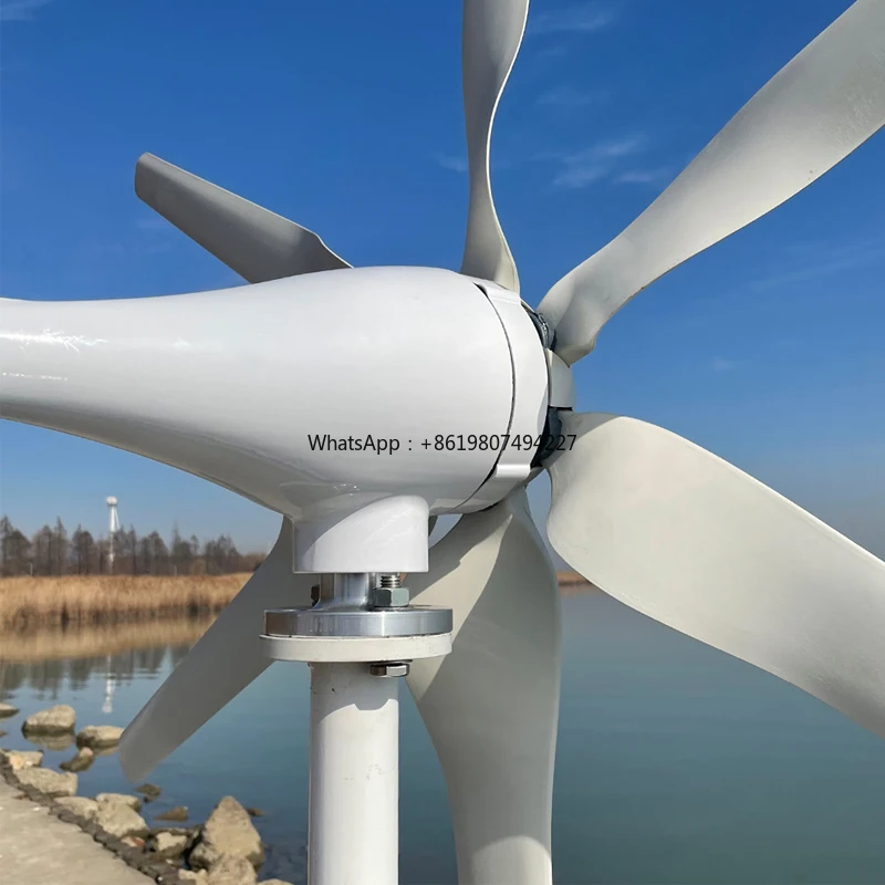 RY 500W 1000W 12v 24v Mini Windmill Windmolen Free Energy Power Generator Household Small Horizontal Axis Wind Turbine System