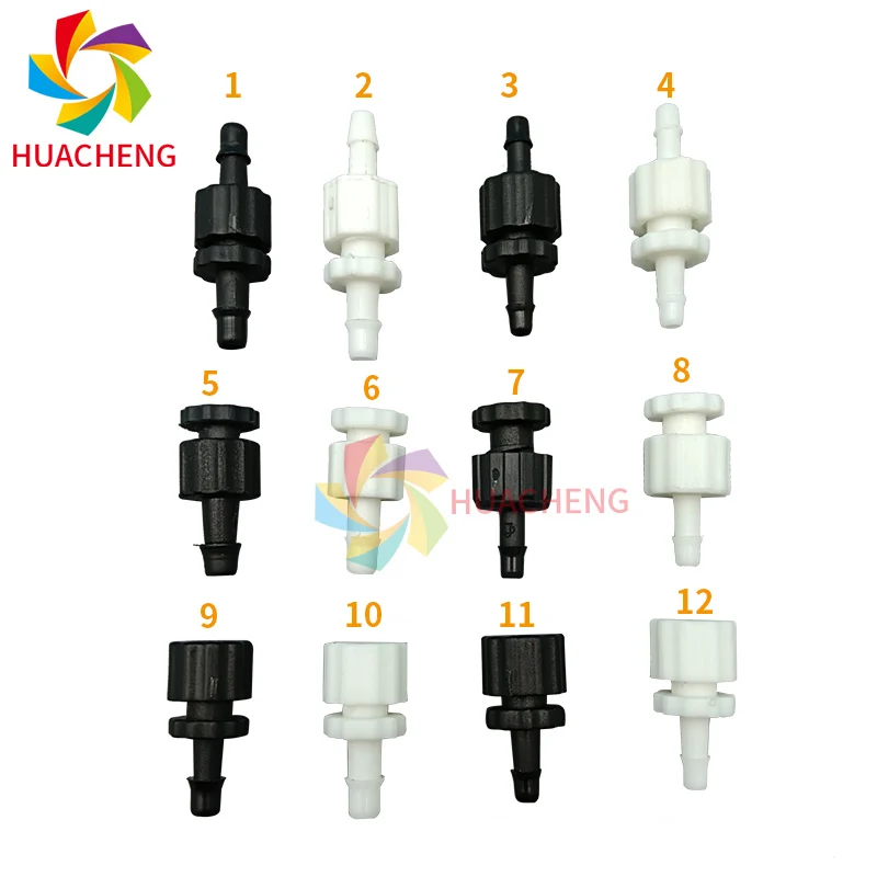 Conector do tubo de tinta para grande formato Impressora jato de tinta, garrafa, mangueira, tubo de conexão, 1 conjunto, 10 peças