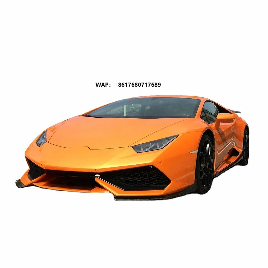 Lp610 Forged Carbon Fiber Body Kit for  Huracan Lp610 Lp580 Front Flaps Side Skirts Rear Lip Wing Spoiler