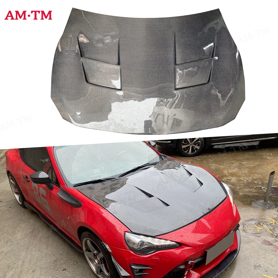

Для Toyota GT86 Subaru BRZ Капот двигателя из углеродного волокна Крышка двигателя из углеродного волокна Замена установки Капот автомобиля