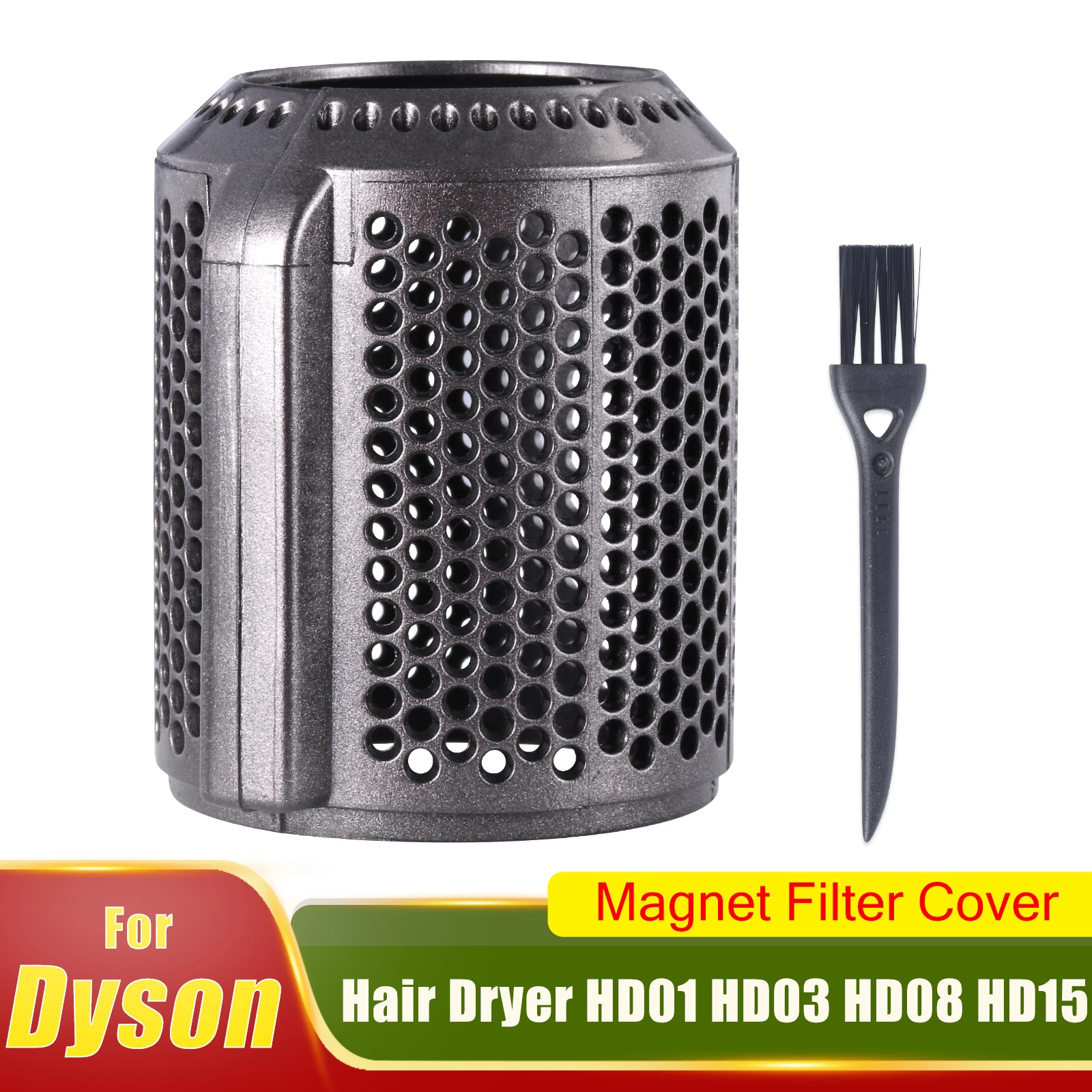 Magnetic Outer Filter Cover for Dyson Supersonic Hair Dryer HD01 HD03 HD08 HD15