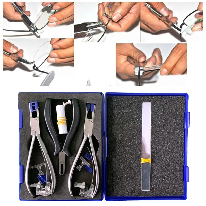 Rimless Disassembly Glasses Frame Optical Tool Professional Eyeglasses Plier Set Dropship