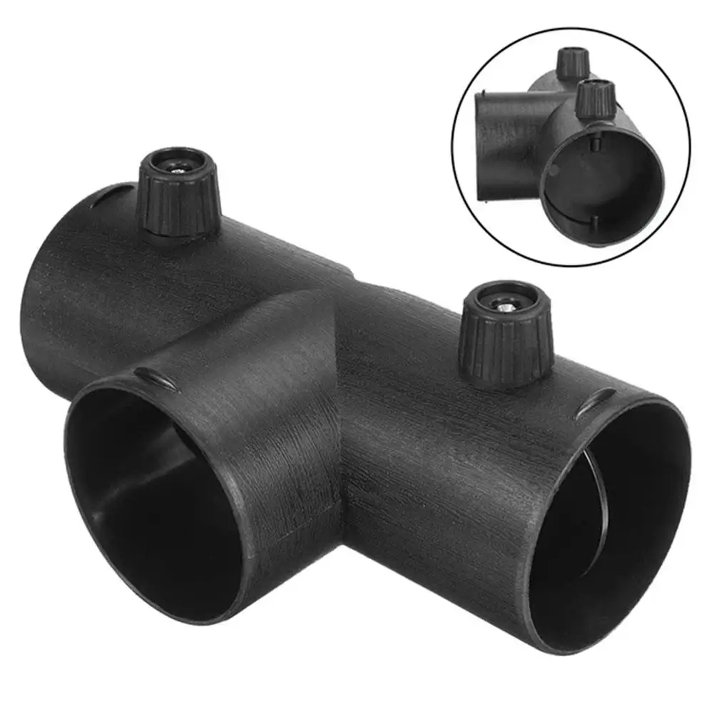 60mm/75mm Y T Piece Exhaust Car Heater Air Vent Ducting Connector W/Dual Regulating Valve Flap For Webasto Diesel Parking Heater