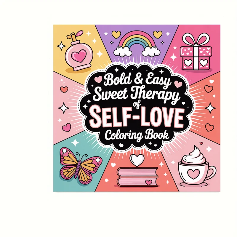 28-pagina's gedurfd Self Love-kleurboek voor stressreductie voor volwassenen |   Kleurboek voor stressverlichting en stemmingsreductie Valentijn - afbeelding 2