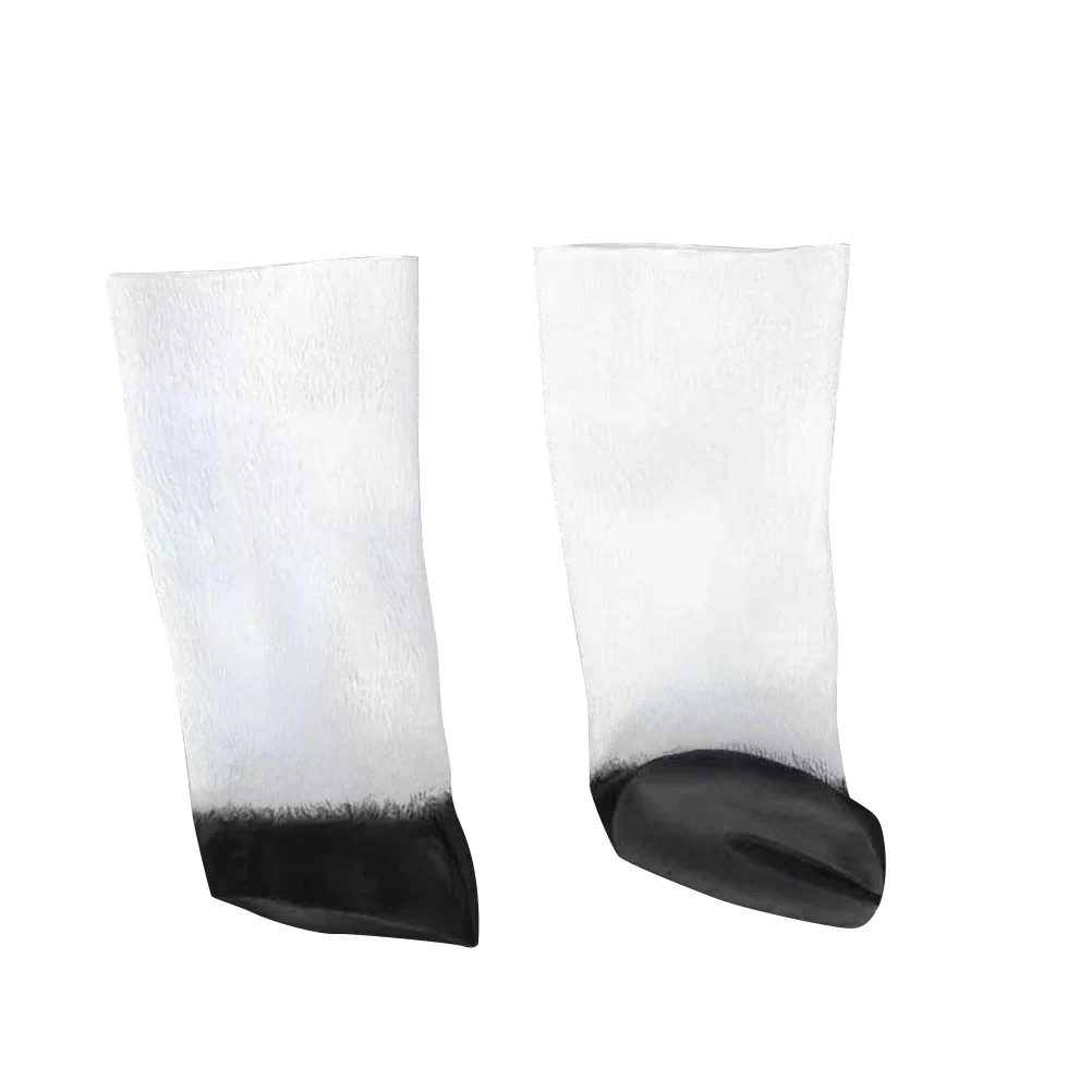 

Horseshoe Gloves White Hooves Realistic Costume Animal Claw Halloween Party Accessories EcoFriendly Latex Comfortable Stretchy