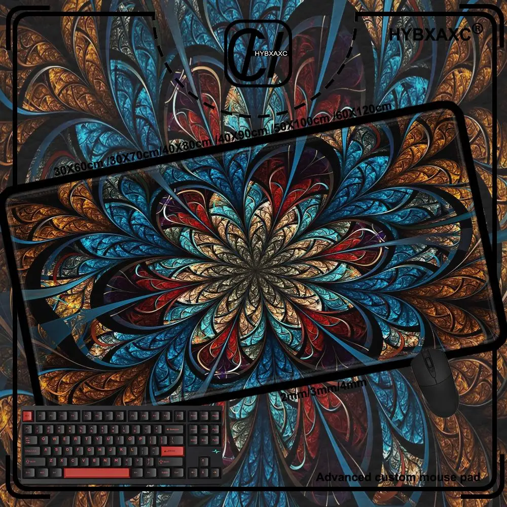 

Mandala Mouse Pad Cute HD Desk Pad Extended Gaming Keyboard Mats Large 90x40cm XXL Gamer Mousepad