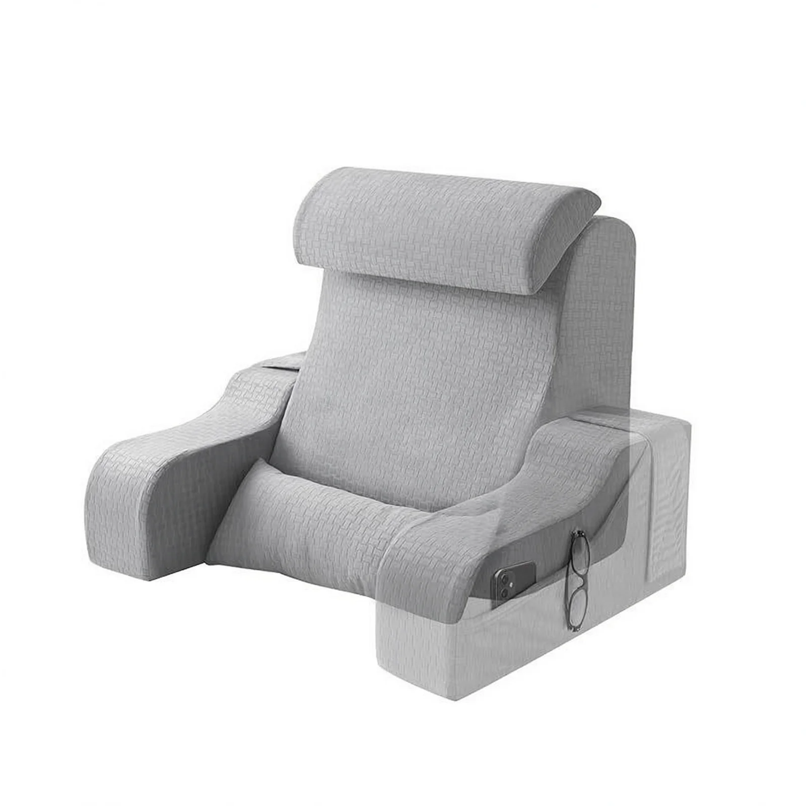 Innovative Wedge Pillow And Bed Chair Pillow Offering Ergonomic Support To Relieve Sleeping