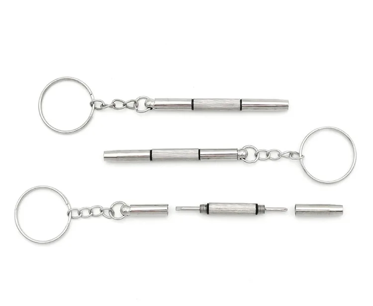 1/3/5/10-teiliger Brillenschraubendreher, Uhrenreparatur-Set mit Schlüsselanhänger, Tragbare Handwerkzeuge, Präzisions-Schraubendreher – Detail 4