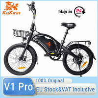 EU Stock KuKirin V1 Pro Electric Bike 350W 45km/h Max Speed 48V 7.5Ah Battery 45km Max Range 20 Inch Tire Electric Bicycle