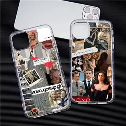 G-Gossips-TV-G-Girl Phone Case For Iphone 15 11 13 14 Pro Max 7 8 Plus X Xr Xs Max Se2020 12mini Transparent Cover