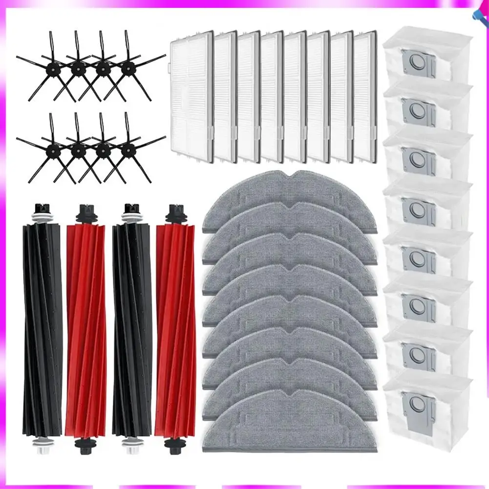 

N96R Main Side Brush Hepa Filter Mop Cloth Dust Bags Replacement Accessories For Roborock S8 Pro Ultra / S8 / S8 Plus
