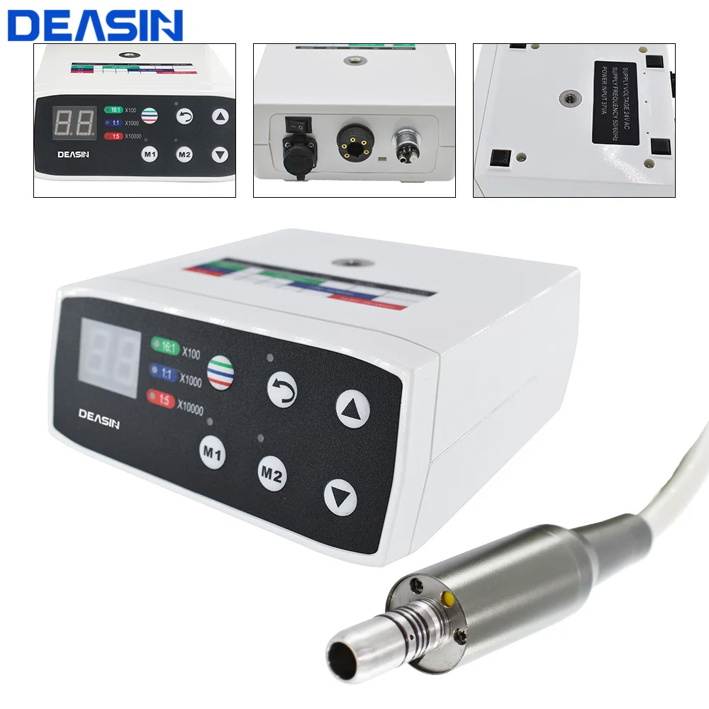 

Dental 8000A Brushless LED Micro Motor Fiber Optical Electric MicroMotor for 1:5/1:1/1:4.2 contra angle handpiece Dentist Tool