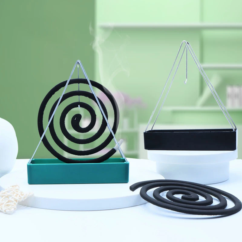 Iron Mosquito Coil Holder Incense Holders Coil Incense Burner Frame Modern Repellent Incense Rack For Household Bedroom Patio