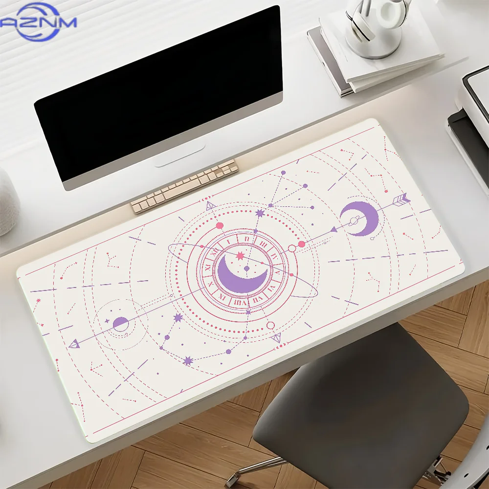 Mysterious Constellations Mouse Pad Anti Slip Rubber Edge Locked Thickened Laptop Gaming Desk Mat