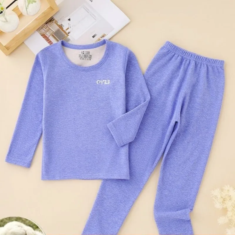 

Зимнее нижнее белье с подогревом для подростков, детские шерстяные шелковые термобелье Dralon, детские осенние пижамы унисекс, термокомплекты с мягкими размерами больших размеров