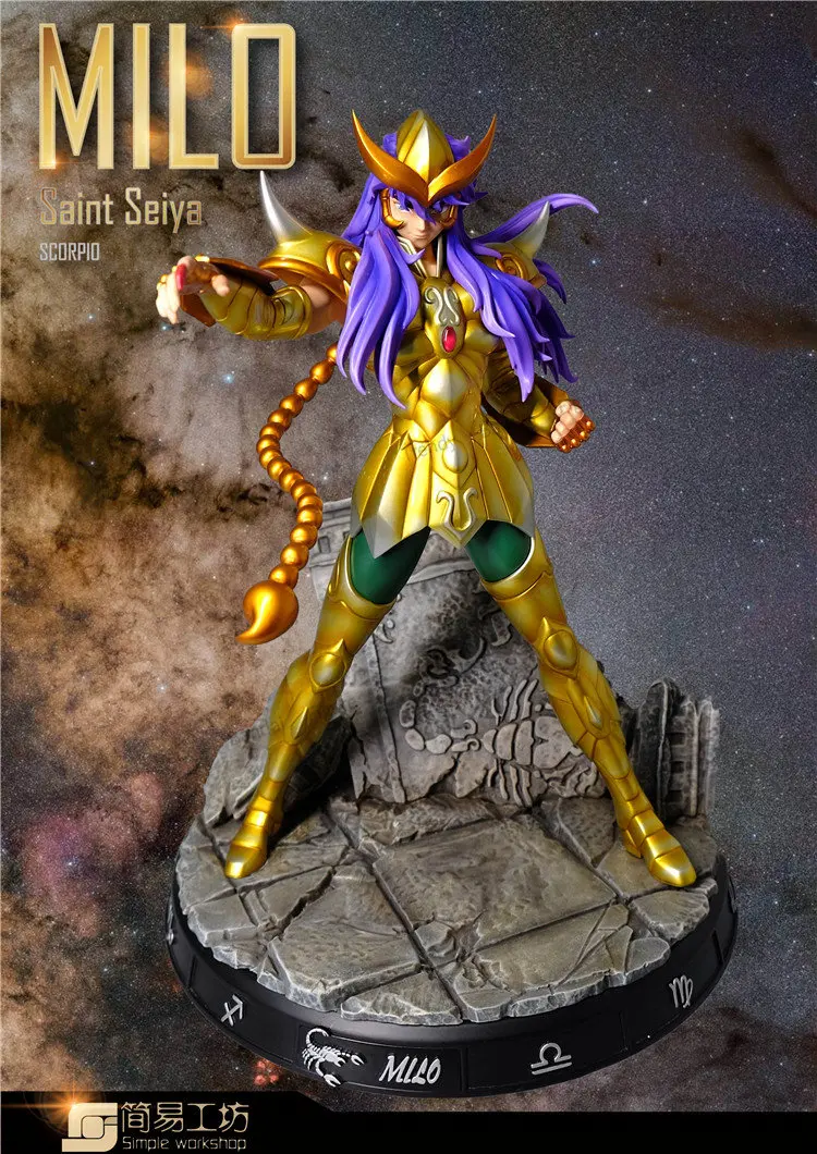 Limited Scorpio Miro Gold Saint Seiya Zodiac Knights Series Hand Statue Collection Ornament Anime Model