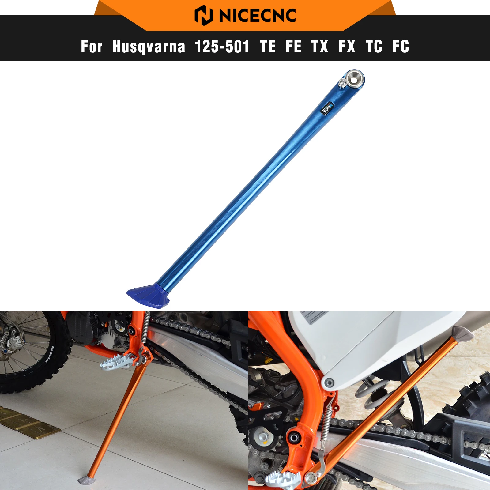

For Husqvarna TE 300 FE 350 450 501 2014-2022 Shorty Kickstand Side Stand For KTM EXC 300 EXC-F 350 XC XCF XCW TPI 2008-2022