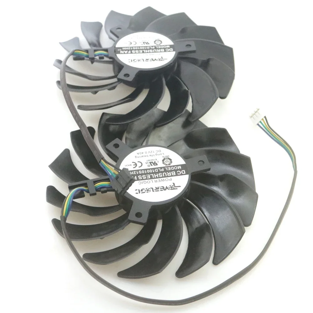 PLD10010S12HH PLD10010B12HH 12V 0.40A 4Pin For MSI RX6600XT RX6700XT GAMING X Video Graphics Card Cooler Cooling Fan