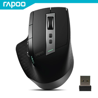 Rapoo MT750S/MT750L Rechargeable Multi-mode Wireless Mouse 3200 DPI Support Up to 4 Devices Bluetooth Mouse for Computer Laptop