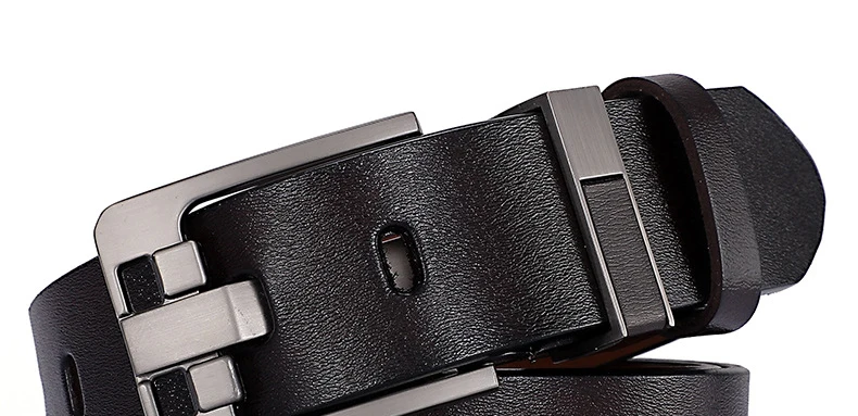 Gürtel Herrenmode Herren Luxus Designer Rindsleder Gürtel für Jeans Echt leder Riemen Nadel schnalle plus Größe 170cm – Detail 14