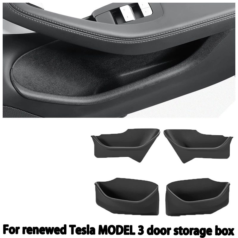 Suitable for the renewed Tesla MODEL 3 door storage box, all-inclusive door slot storage and door side box