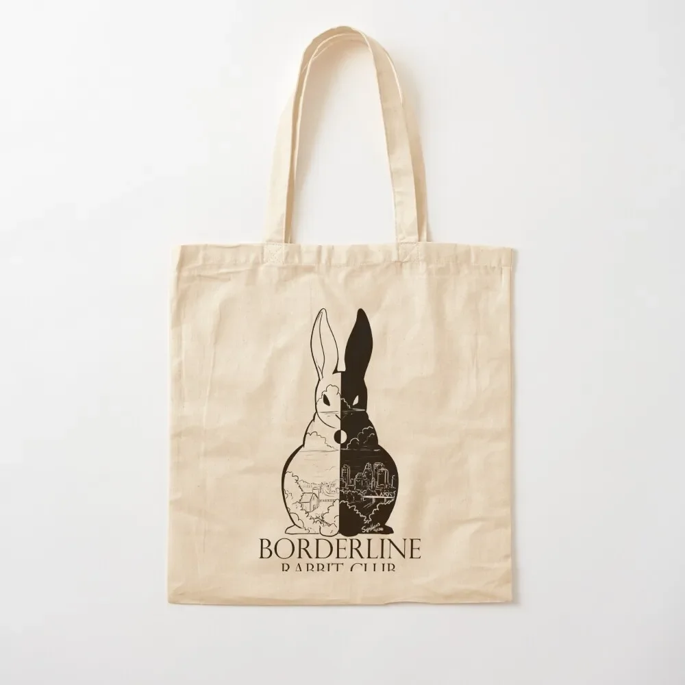 

Borderline Rabbit Club Logo Tote Bag woman shopping bag canvas tote bags