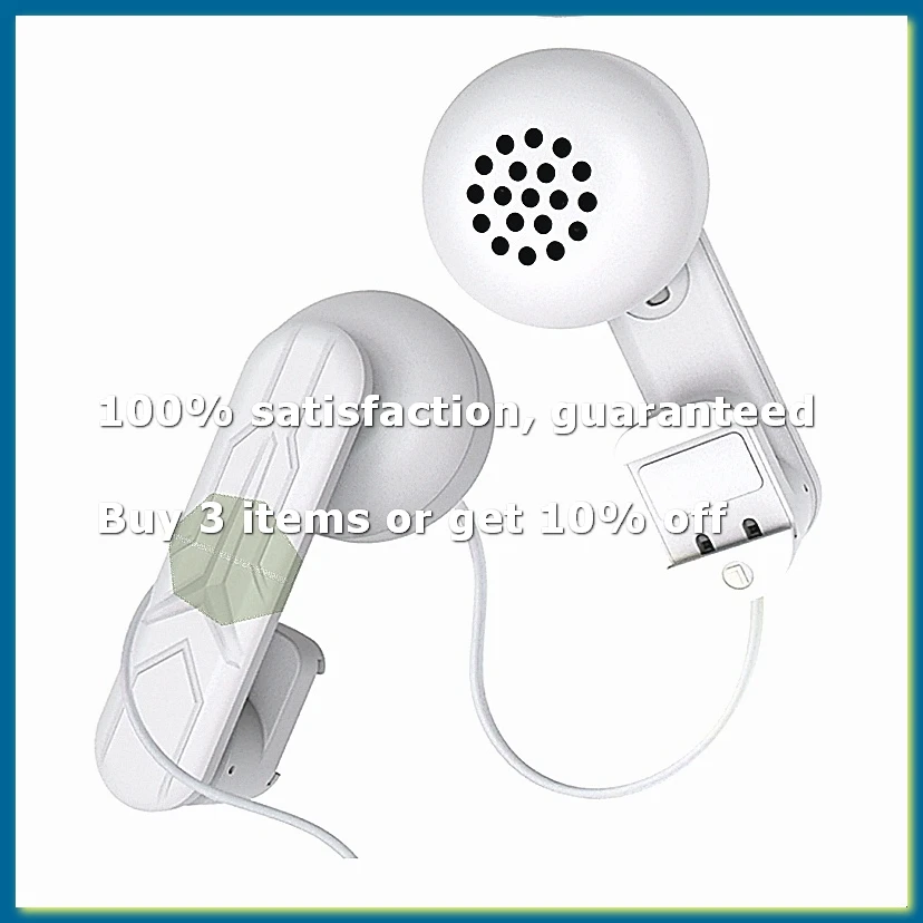 Clip-on Hanging Headphones Comfortable Sound Enhancer White for VR Headsets Enhance Pleasure