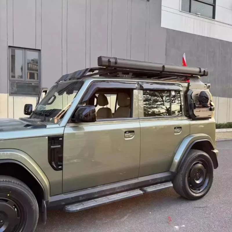 Premium Heavy-Duty Side Ladder with Versatile Platform Roof Rack & Storage Side Box Tent Kit for Icar V23 Accessories