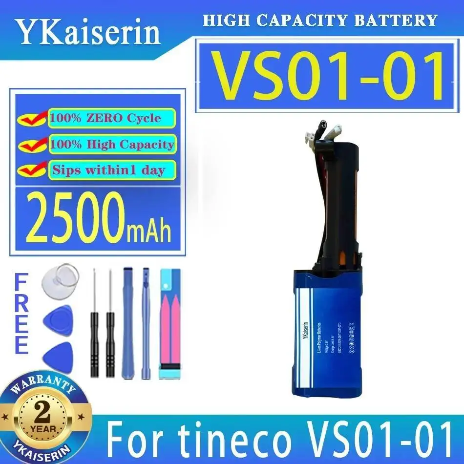 

Vacuum Cleaner Battery 2500Mah Environmentally Friendly For Tineco VS01-01