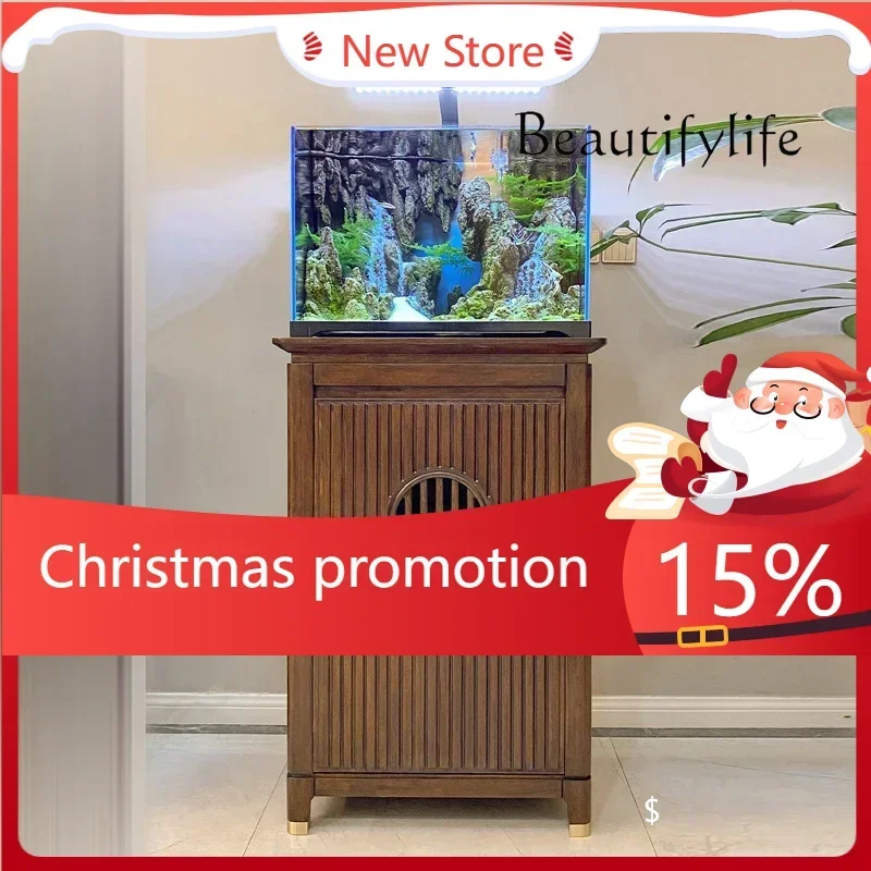 A63  AEcological tank Micro landscape fish tank Quicksand waterfall landscaping Water and land  Grass tank Aquarium entrance