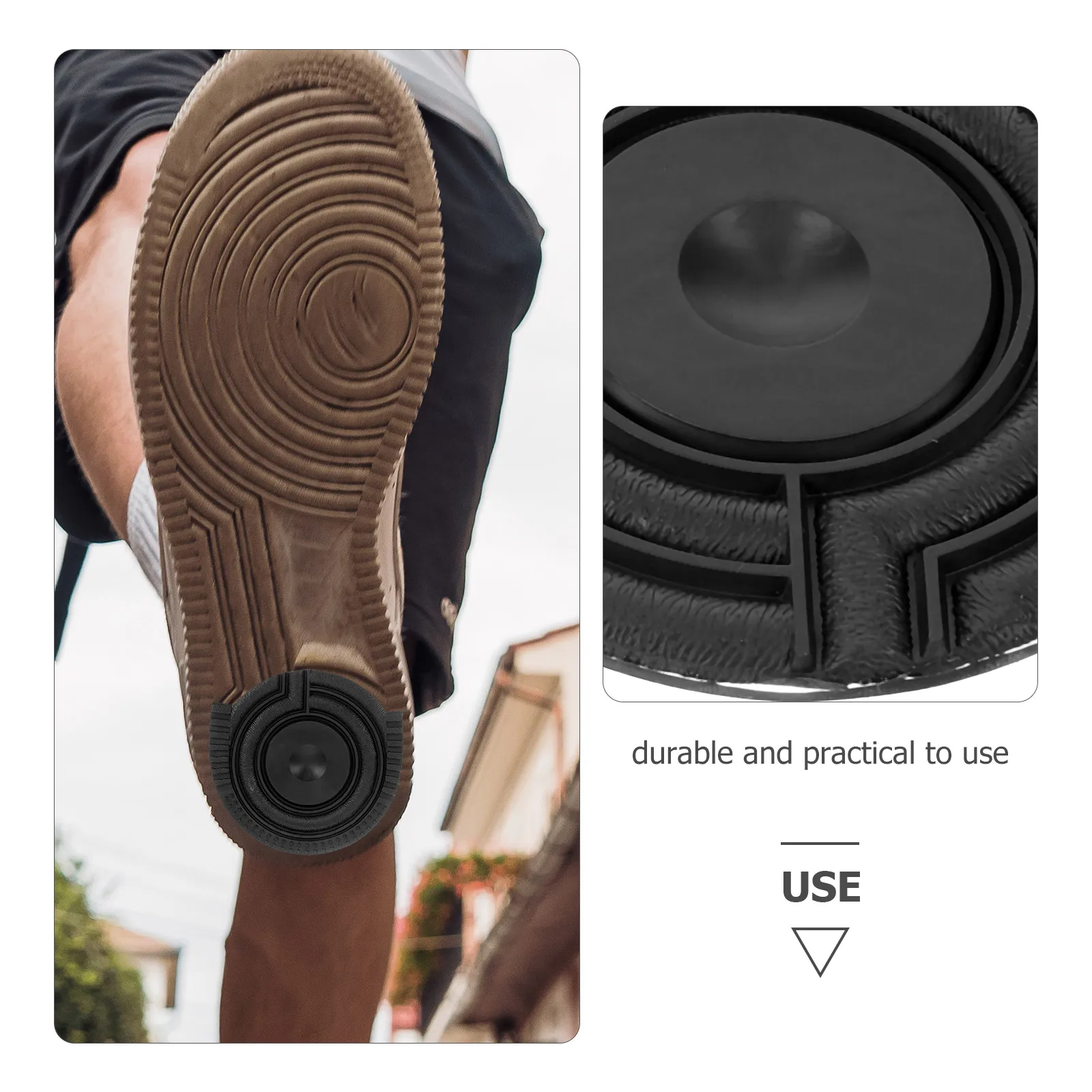 

1pcs Shoe Protectors Adhesive Wear-Resistant Non-Slip Grip Pads For Flat Shoes Noise Reduction Cushions For Shoes