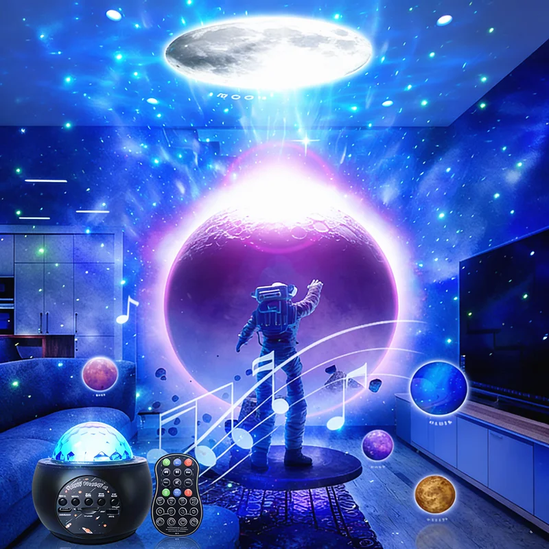 

Starlight projector night light, sky galaxy universe starry sky projection lamp for home bedroom living room, showcase, game roo