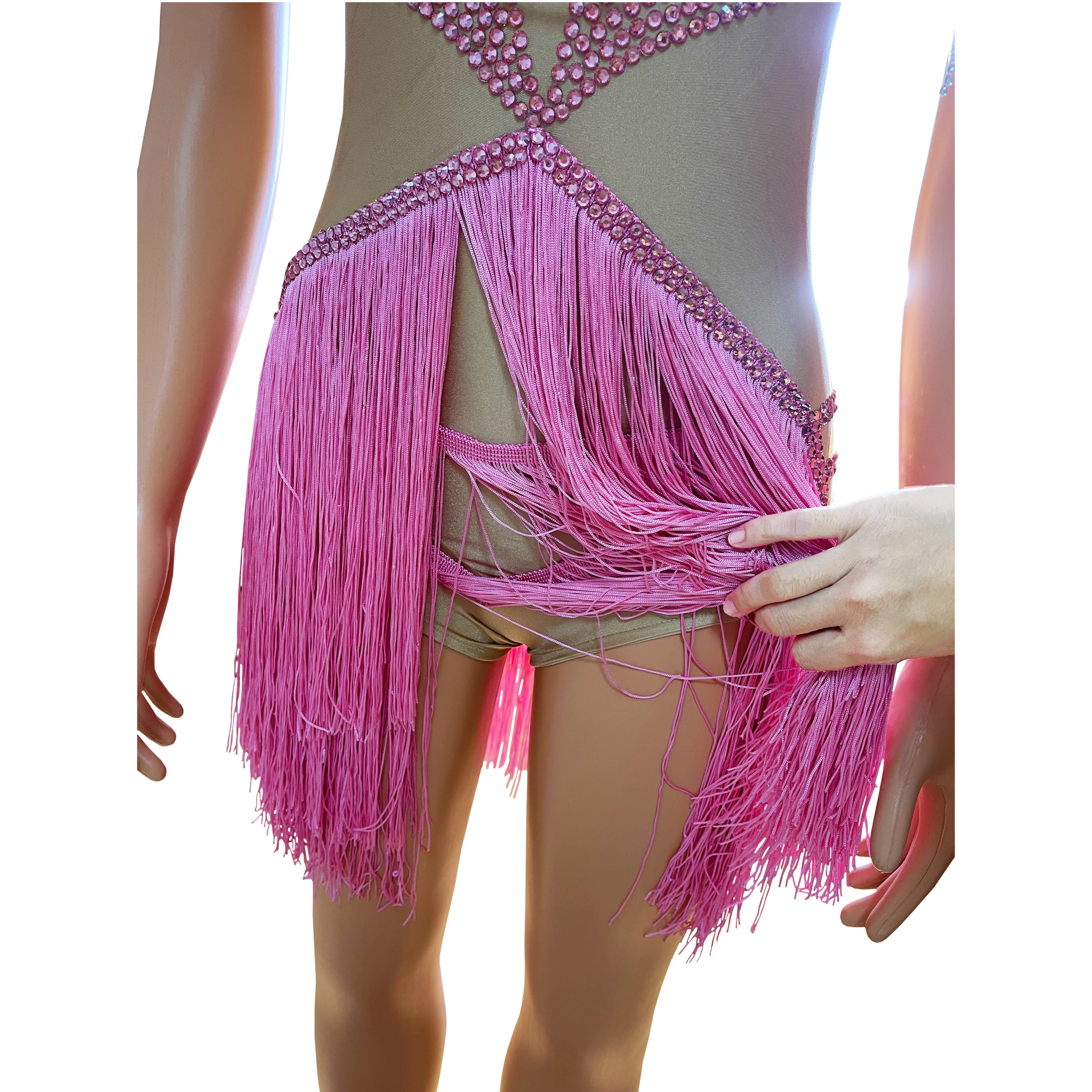Sexy Diamond Tassel Slim Fit jumpsuit Nightclub DJ Bar Female Singer Stage Performance Dance Team Party Theme Show Clothing
