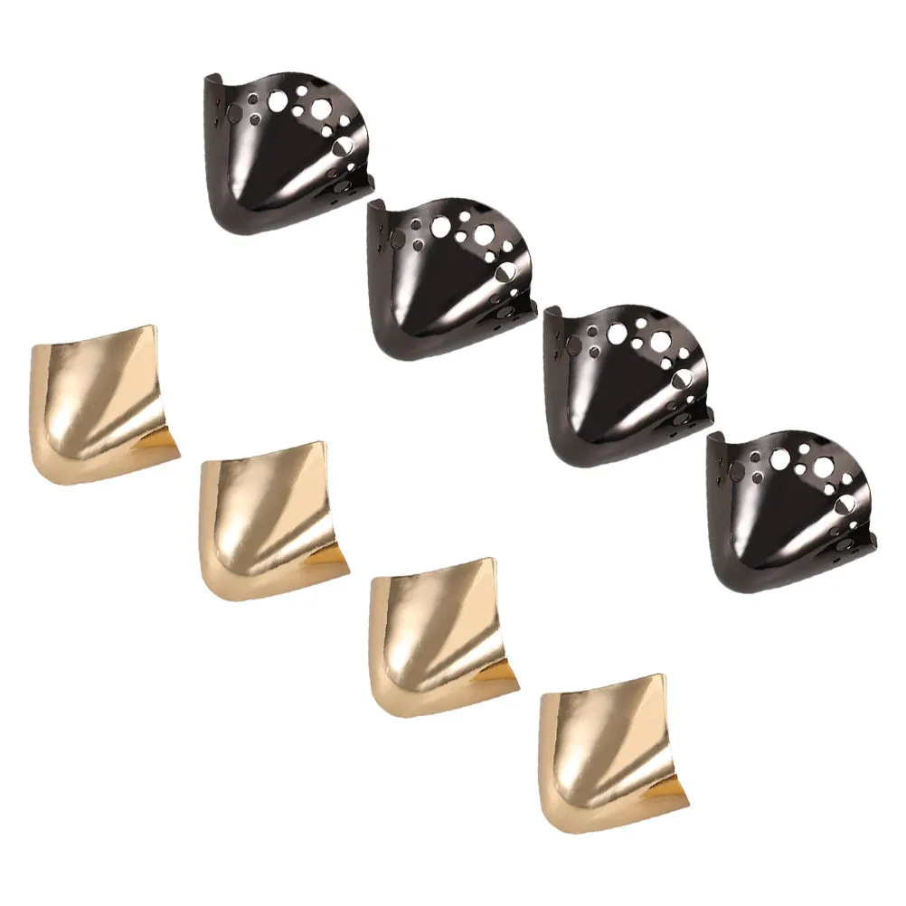

4Pairs Metal Shoe Toe Caps Wear Resistant High Heel Tip Protectors Shoe Pointed Covers Toe Guards for Shoes Boot Tips
