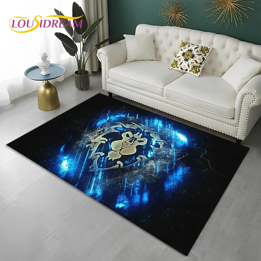 

World of Warcraft Game WOW Lich King DH Carpet Rug for Home Living Room Bedroom Sofa Doormat Decor,Area Rug Non-slip Floor Mat